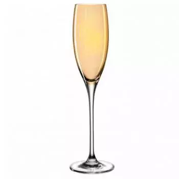 Бокал для шампанского Leonardo Lucente 220мл, янтарный