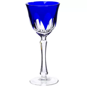 Бокал для вина Ajka Crystal 220мл, синий