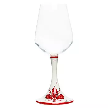 Бокал для вина на керамической ножке Leoncini Флорентийские лилии