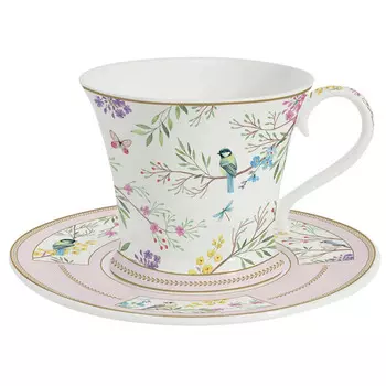 Чайная пара Easy Life Birds Melody 350мл в подарочной упаковке