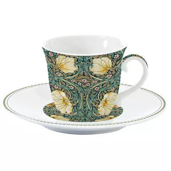 Чайная пара Easy Life William Morris, цвет темно-зеленый