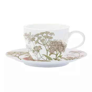 Чашка с блюдцем Easy Life Botanica Lilac