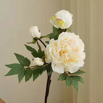 Цветы искусственные FloDecor Пион белый