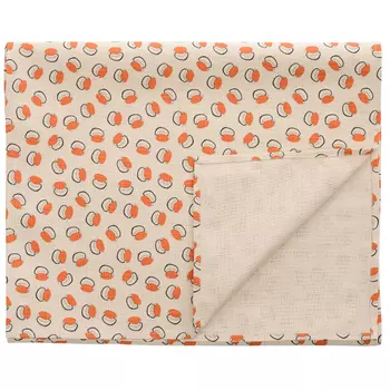 Дорожка на стол из хлопка с графичным принтом Ягоды Russian North 45х150