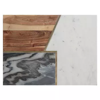 Доска сервировочная Typhoon Elements из мрамора, камня и акации