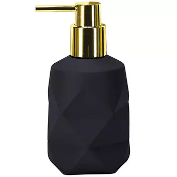 Дозатор для жидкого мыла Kleine Wolke Golden Crackle, черный