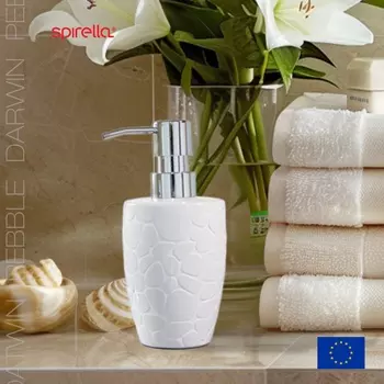 Дозатор для жидкого мыла Spirella Darwin Pebble, белый