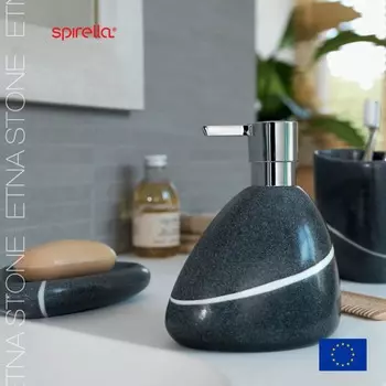Дозатор для жидкого мыла Spirella Etna Stone, серый