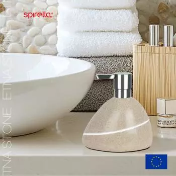 Дозатор для жидкого мыла Spirella Etna Stone, натуральный