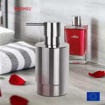 Дозатор для жидкого мыла Spirella Nyo, серебряный