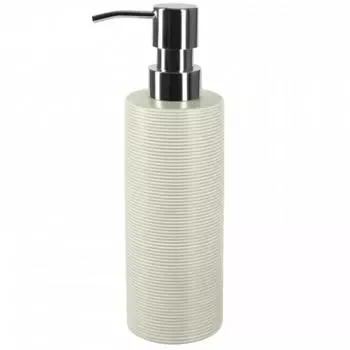 Дозатор для жидкого мыла Spirella Tube-Ribbed, серый