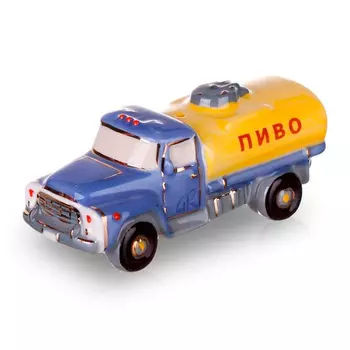 Елочная игрушка Фарфоровая мануфактура Ретро автомобили Цистерна Пиво