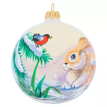 Елочная игрушка шар EleGifts Неожиданная встреча