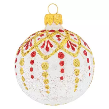 Елочная игрушка шар EleGifts Золотая гирлянда