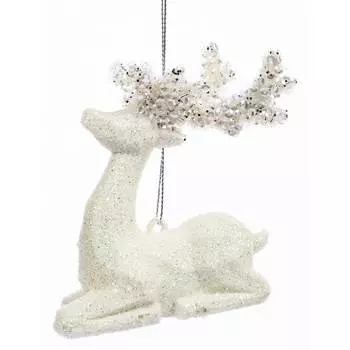 Елочное украшение Magic Time Олень белый