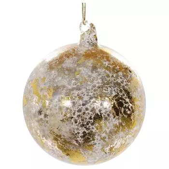 Елочное украшение Shishi Gold Шар 10см, античный золотой