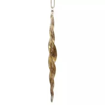 Елочное украшение Shishi Gold Сосулька, 18см