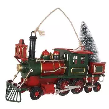 Елочное украшение Shishi Metal Паровоз, 20см