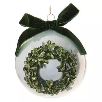 Елочное украшение Shishi Red&amp;Green Шар, 12см