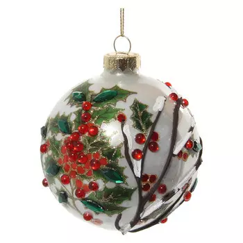 Елочное украшение Shishi Шар Остролист