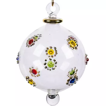 Елочное украшение Valma Шар белый