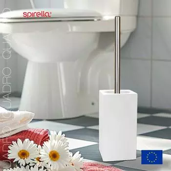 Ерш для унитаза Spirella Quadro, белый