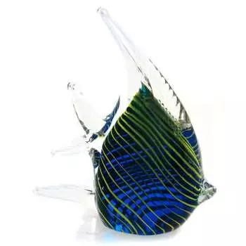 Фигурка Art Glass Полосатая скалярия 12х13 см