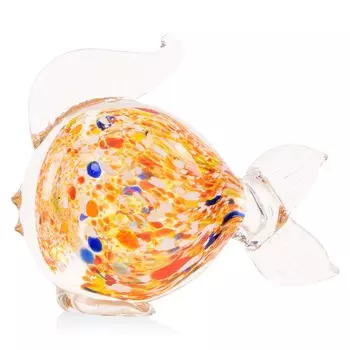 Фигурка цветная гутной работы 13см Zapel Рыбка Гуппи