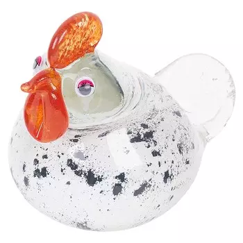 Фигурка цветная гутной работы Zapel Курочка