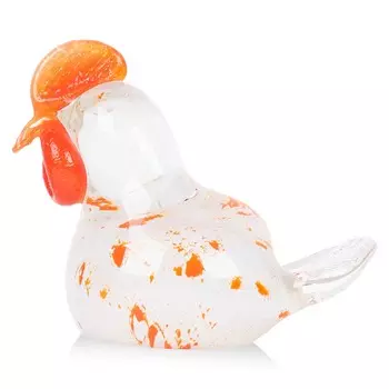 Фигурка цветная гутной работы Zapel Курочка