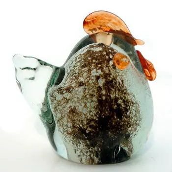 Фигурка цветная гутной работы Zapel Петушок