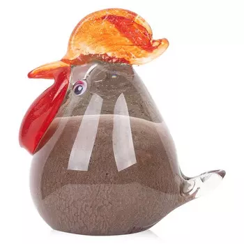 Фигурка цветная гутной работы Zapel Петушок