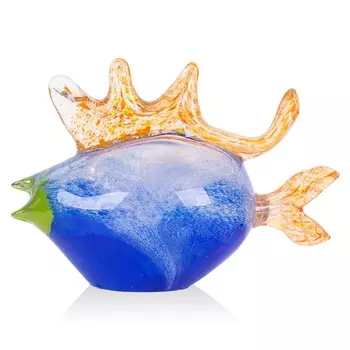 Фигурка цветная гутной работы Zapel Рыбка Лабиоза большая