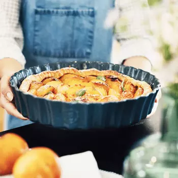 Форма для выпечки Emile Henry Киш II малая, цвет голубая лагуна