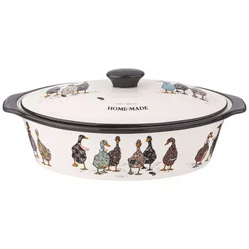 Форма для запекания с крышкой Agness Family farm 37,5х22х15,5см