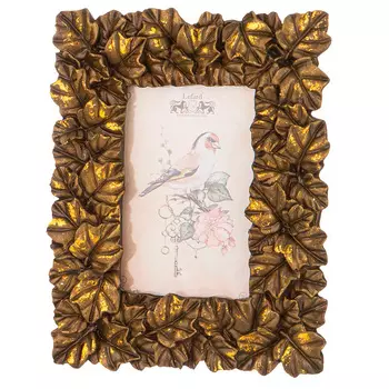 Фоторамка для фото 10х15см Lefard Bronze Classic Лист ажурный