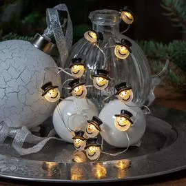 Гирлянда Star Trading AB Christmas Dew Drops Снеговики