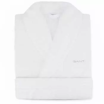 Халат махровый унисекс Gant Home Organic Premium размер L, белый