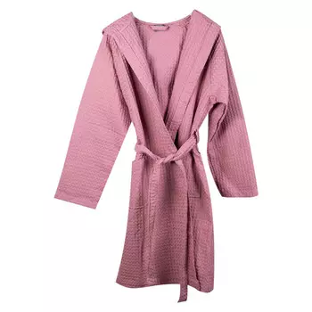Халат вафельный Cogal Cocoon розовый, размер S