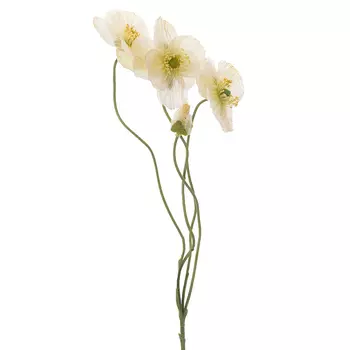 Искусственные цветы Silk-ka Мак 56см, персиковый