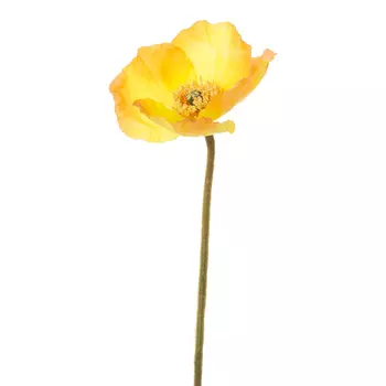 Искусственные цветы Silk-ka Мак 89см, оранжевый