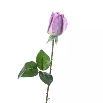 Искусственные цветы Silk-ka Роза 55см, цвет сиреневый