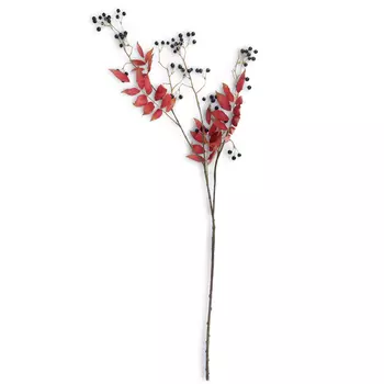 Искусственные цветы Silk-ka Ветка с ягодами, 97см