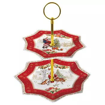 Этажерка 2 яруса Easy Life Christmas Memories в подарочной упаковке