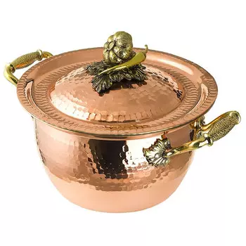 Кастрюля с крышкой Кольчугинский мельхиор Чеснок 2л