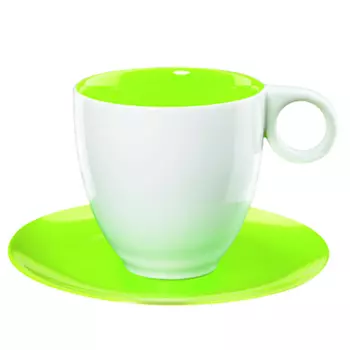 Кофейная пара Asa Selection Colour It, цвет салатовый