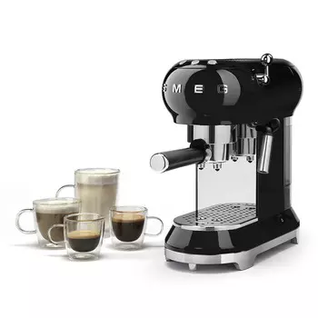 Кофемашина-эспрессо Smeg 50’s Style, цвет черный