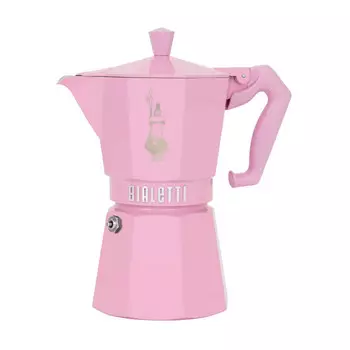 Кофеварка гейзерная Bialetti Exclusive на 6 порций, цвет розовый