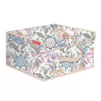 Кофр для хранения Hausmann Paisley 30x30x16см, бежевый