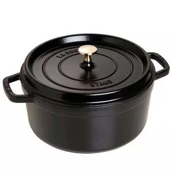 Кокот Staub круглый 4,6л, черный